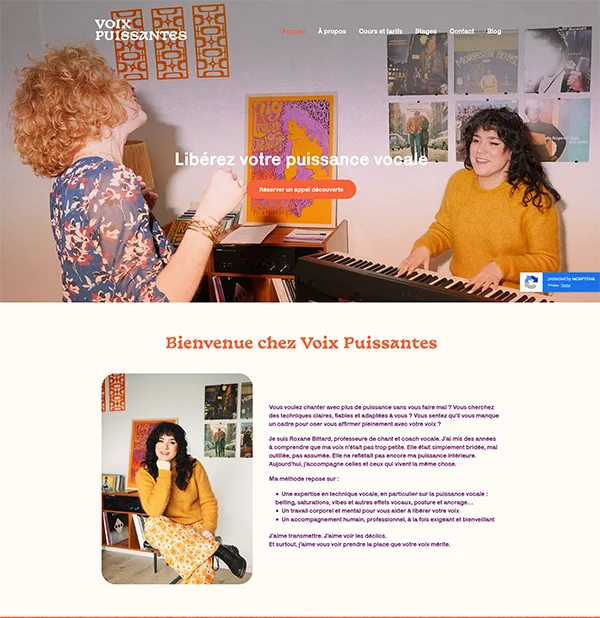 Page d'accueil du site voix-puissantes.fr